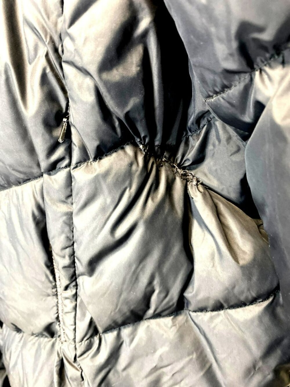 Lands End Black Goosedown Down Quilted Puffer Coat Parka Long Womens 3x 24-26 - Picture 6 of 11